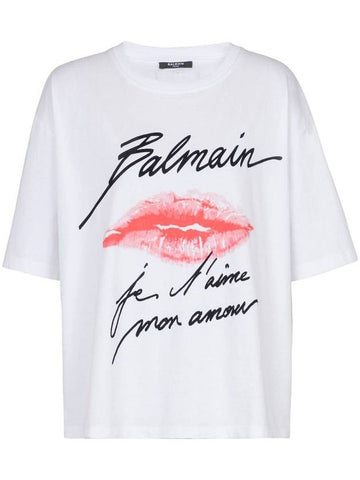 Balmain T-Shirt With Print - BALMAIN - BALAAN 1