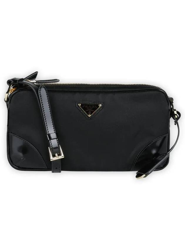 Re-Edition 2002 Re-Nylon Brushed Leather Small Shoulder Bag Black - PRADA - BALAAN 3