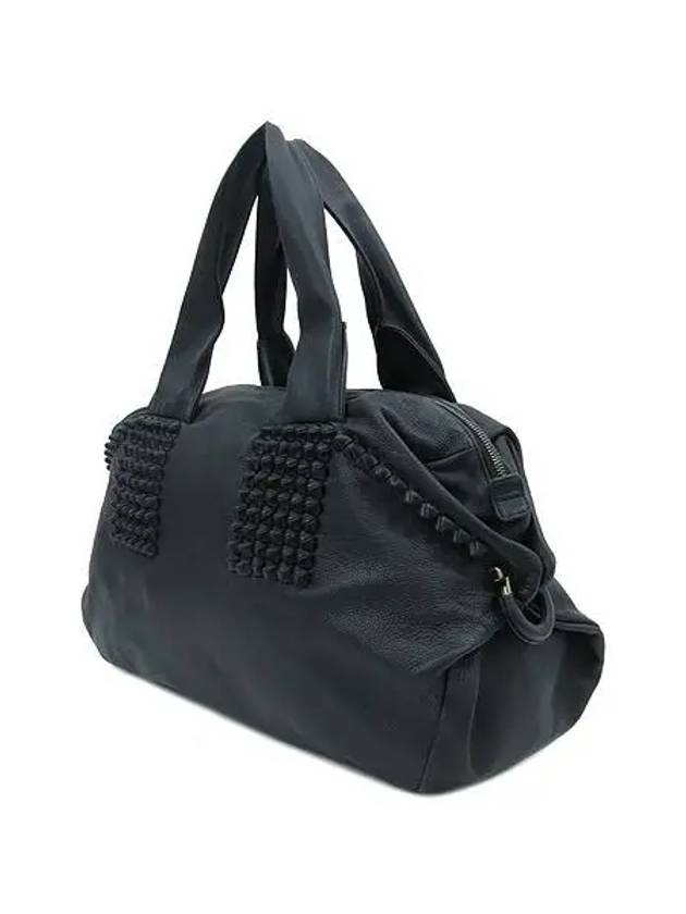 Ferragamo 21 A737 FLORIANA Black leather weaving tote bag - SALVATORE FERRAGAMO - BALAAN 3