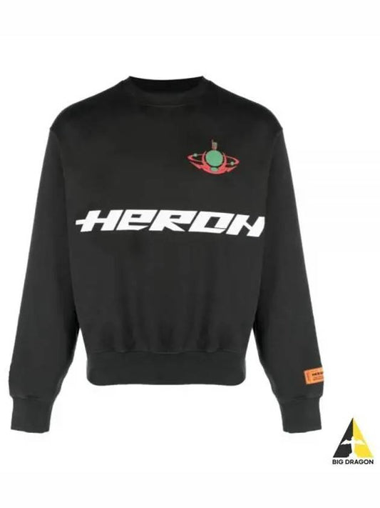 Logo Printing Sweatshirt Black Light Green - HERON PRESTON - BALAAN 2