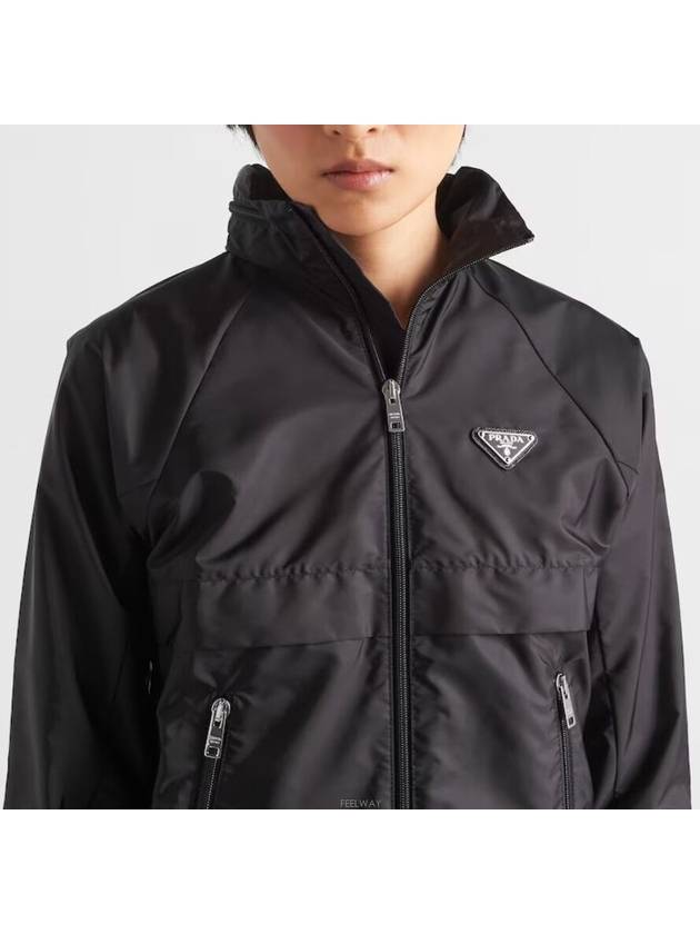 292022 1WQ9 F0002 Re Nylon Rain Jacket - PRADA - BALAAN 1