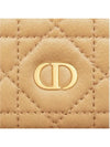 Caro 5-Slot Supple Cannage Calfskin Card Wallet Tan - DIOR - BALAAN 5