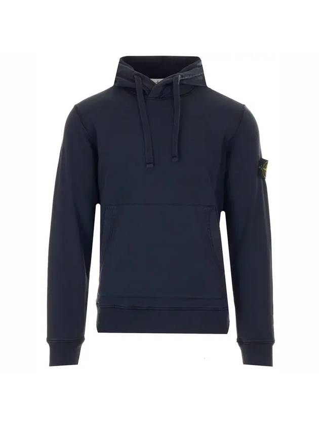 Wappen Patch Cotton Hoodie Navy - STONE ISLAND - BALAAN 1