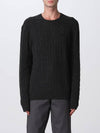 Embroid Logo Cable Knit Top Dark Grey - POLO RALPH LAUREN - BALAAN 2