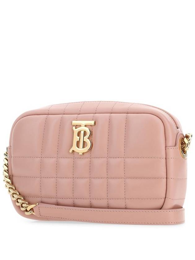 Women's Lola Quilted Leather Mini Camera Cross Bag Dusty Pink - BURBERRY - BALAAN 3