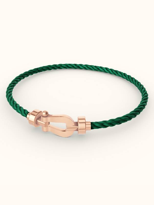 Posten bracelet medium pink gold emerald 0B0072 6B1088 - FRED - BALAAN 1