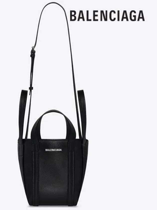 Everyday XS Grained Calfskin Shoulder Tote Bag Black - BALENCIAGA - BALAAN 8