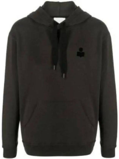 Matte Logo Print Hoodie Faded Black - ISABEL MARANT - BALAAN 2