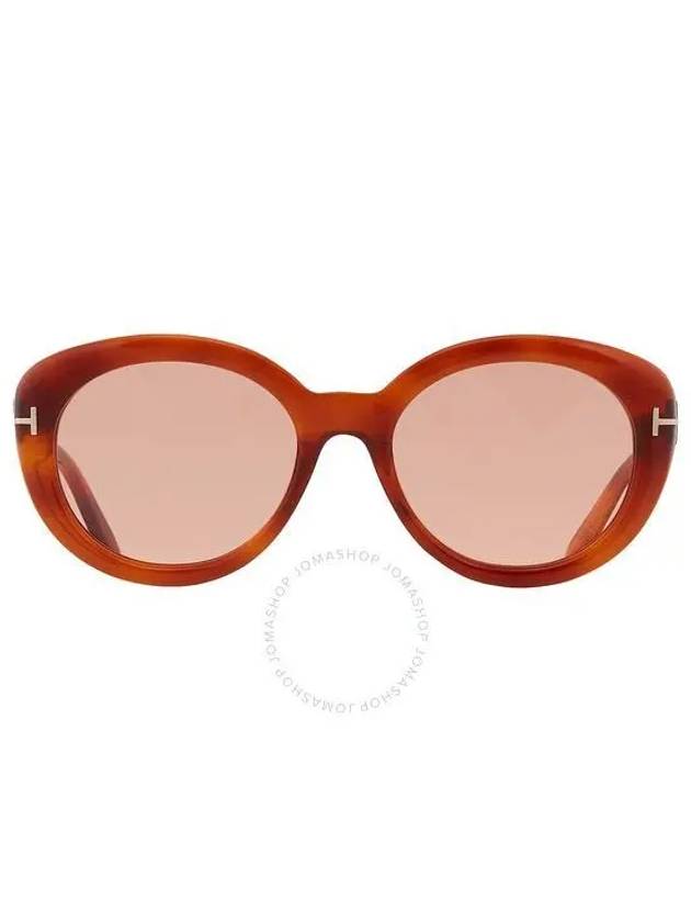 Lily Photochromatic Pink Oval Women's Sunglasses FT1009 53Y 55 - TOM FORD - BALAAN 1