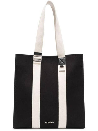 Le Cabas Cuedra Cotton Tote Bag Black - JACQUEMUS - BALAAN 1