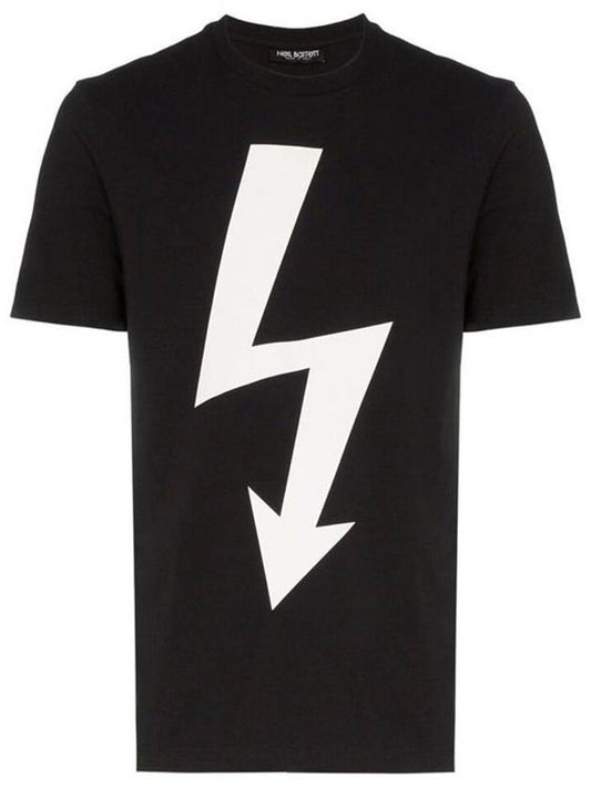 Same day New Lightning Bolt short sleeve t shirt black PBJT477A L533S 524 - NEIL BARRETT - BALAAN 1