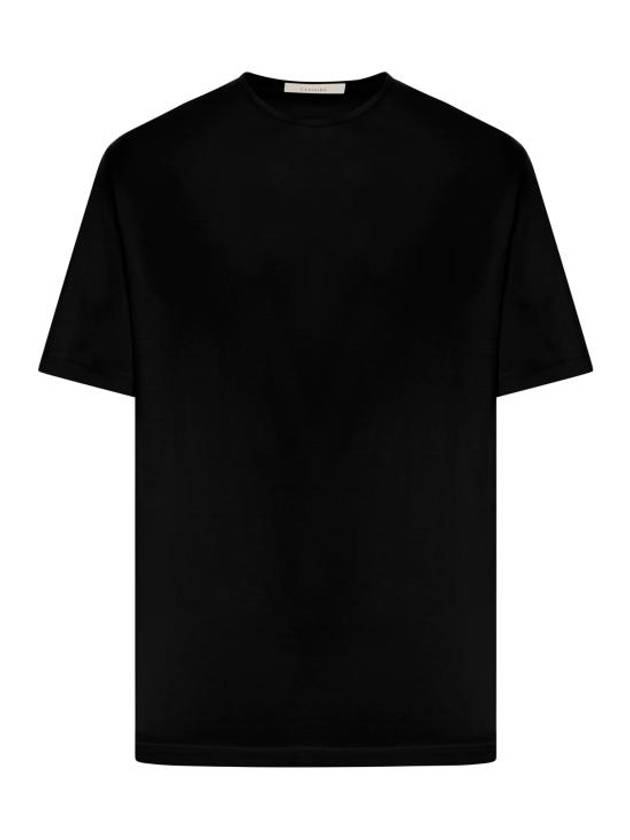 Relaxed Short Sleeve T-Shirt Black - LEMAIRE - BALAAN 1