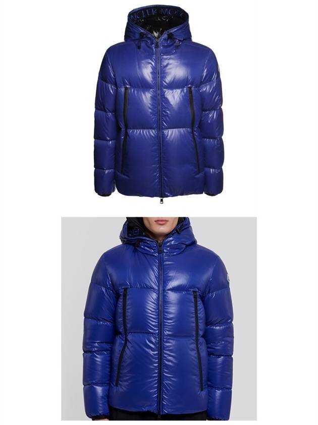 Men's Logo Baroness Padding Blue - MONCLER - BALAAN 5