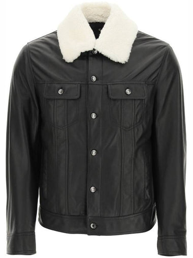 Leather Jacket Black - DOLCE&GABBANA - BALAAN 1