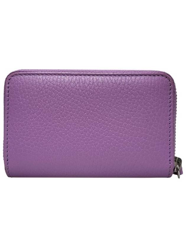 Women s 644412 GG Marmont purple color zipper wallet - GUCCI - BALAAN 3