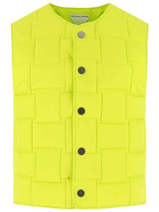 Intrecciato Padding Vest Acid Kiwi - BOTTEGA VENETA - BALAAN 2