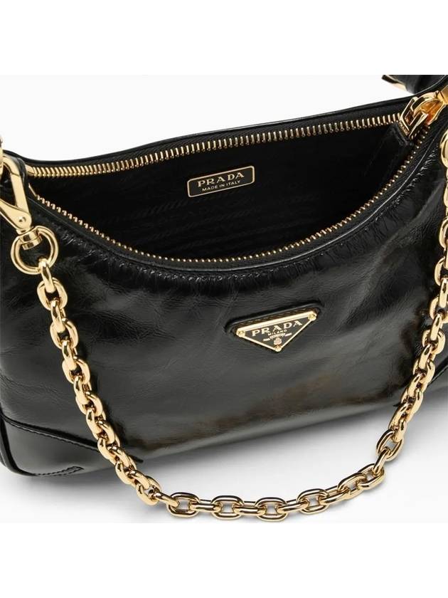 Re-Edition 2005 Leather Shoulder Bag Black - PRADA - BALAAN 4