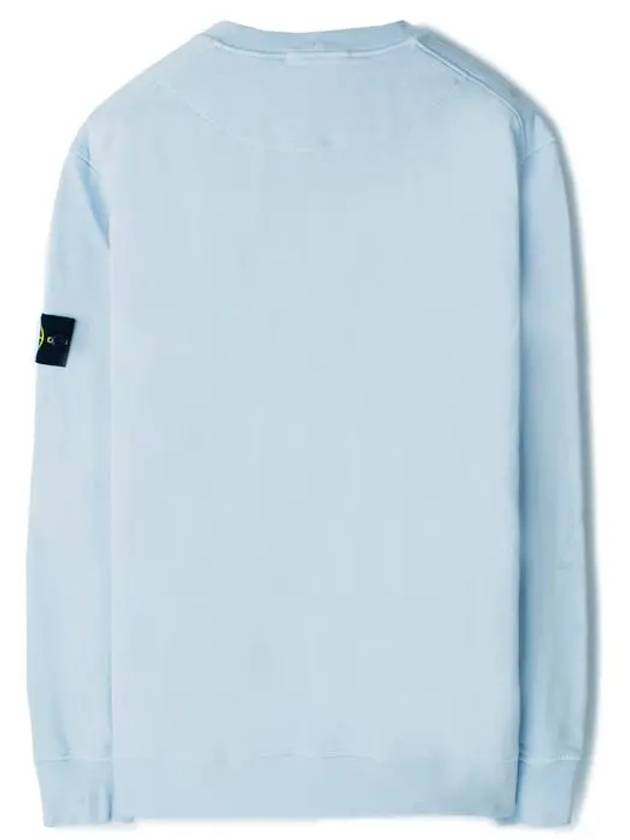 Wappen Patch Garment Dyed Sweatshirt Light Blue - STONE ISLAND - BALAAN 3