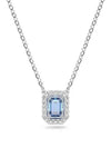 Millenia Octagon Cut Crystal Pendant Necklace Blue - SWAROVSKI - BALAAN 1