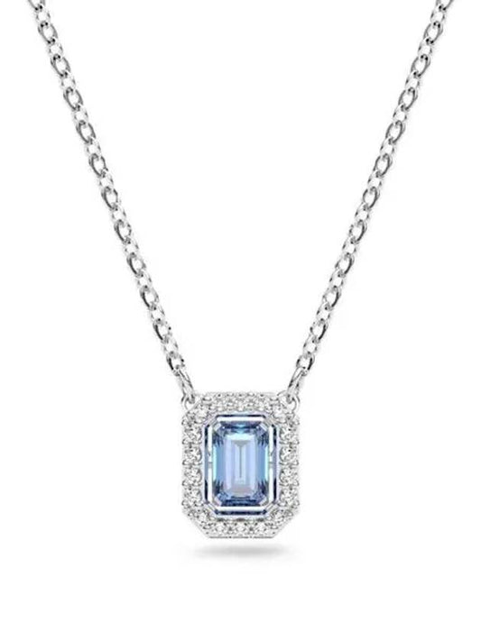 Millenia Octagon Cut Crystal Pendant Necklace Blue - SWAROVSKI - BALAAN 1