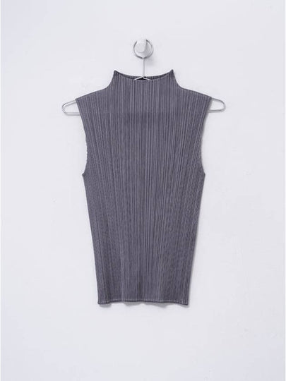 Pleats Basic Sleeveless Grey - ISSEY MIYAKE - BALAAN 2