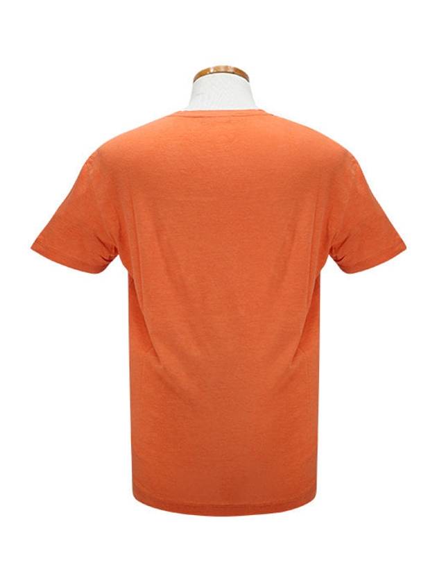 V-Neck Pocket Short Sleeve T-Shirt Orange - DSQUARED2 - BALAAN 4