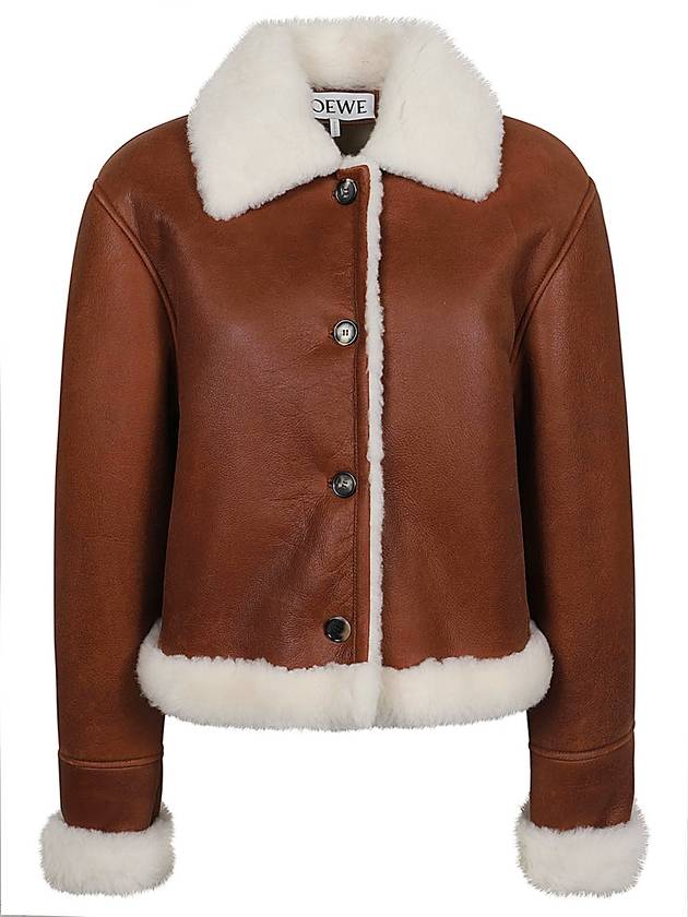 Loewe Coats Leather Brown - LOEWE - BALAAN 1