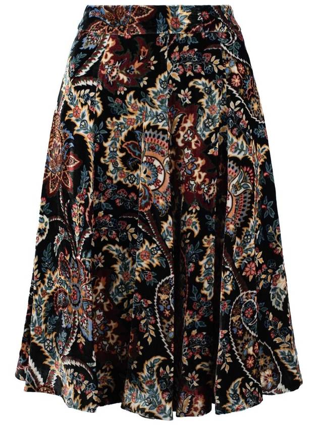 Etro Printed Velvet Skirt - ETRO - BALAAN 1