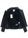 WP09 TARA AB012 BLA01 Biker Leather Jacket Black - IRO - BALAAN 7