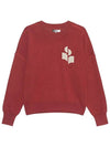 Atlee Logo Knit Top Burnt Henna - ISABEL MARANT - BALAAN 3