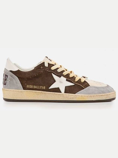 Ball Star Leather Low Top Sneakers Brown - GOLDEN GOOSE - BALAAN 2