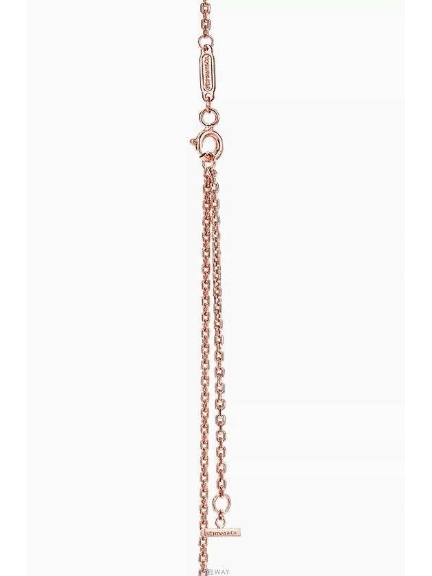 Tiffany T Smile Pendant Rose Gold Small Necklace - TIFFANY & CO. - BALAAN 4