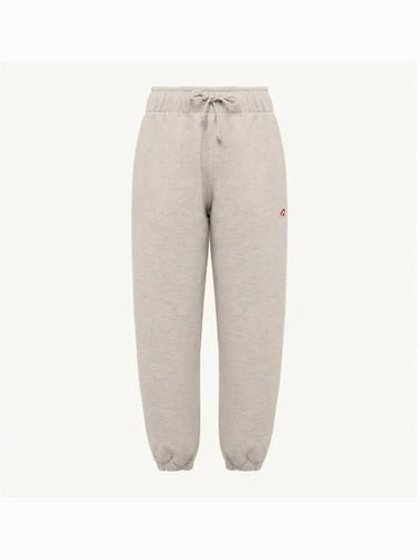 Women's Logo Patch Track Pants Pale Gray - AUTRY - BALAAN 1