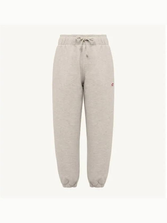 Women's Logo Patch Track Pants Pale Gray - AUTRY - BALAAN 1