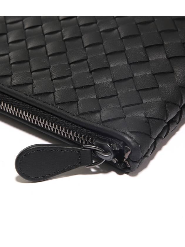 Intrecciato Clutch Bag Black - BOTTEGA VENETA - BALAAN 8