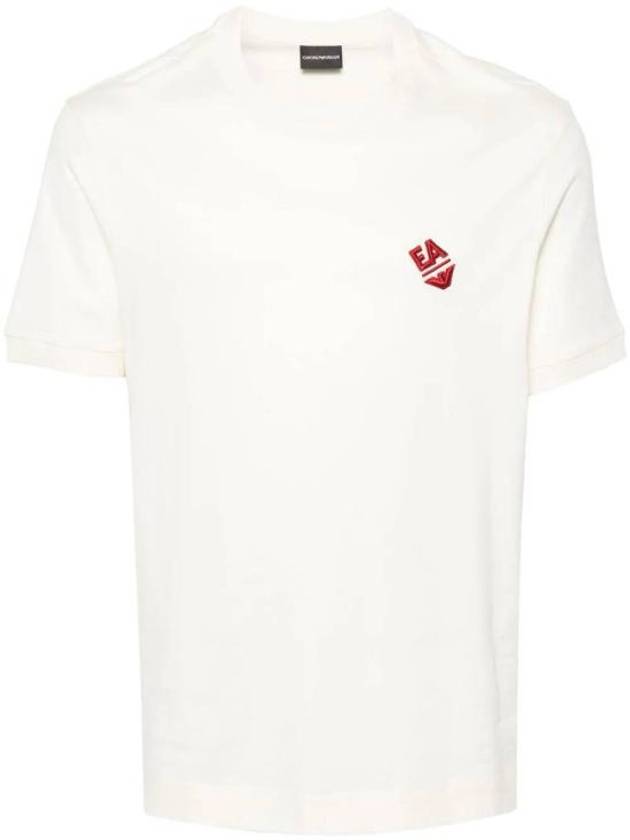 Logo Regular Fit Short Sleeve T-Shirt White - EMPORIO ARMANI - BALAAN 1