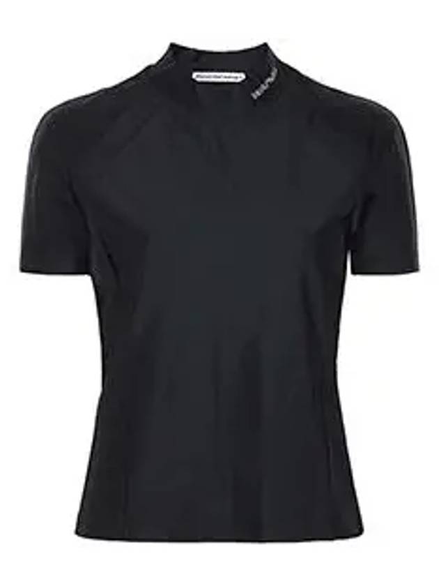 Logo Short Sleeve T-Shirt Black - ALEXANDER WANG - BALAAN 6