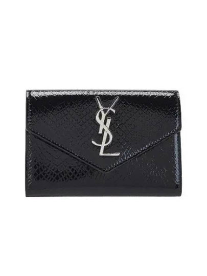 Cassandre Envelope Half Wallet Black - SAINT LAURENT - BALAAN 2