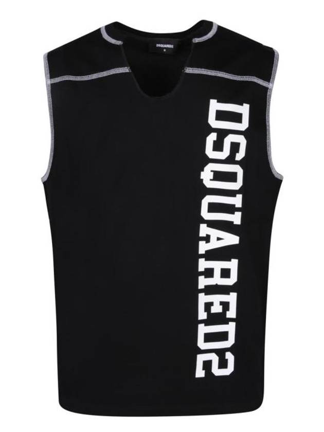 Logo Cool Fit Sleeveless Black - DSQUARED2 - BALAAN 1