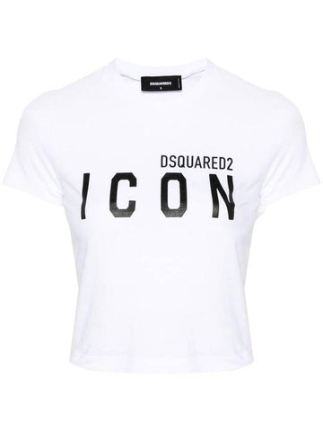 BE Icon Mini Cotton T-Shirt S80GC0062S24668961 B0710998340 - DSQUARED2 - BALAAN 1