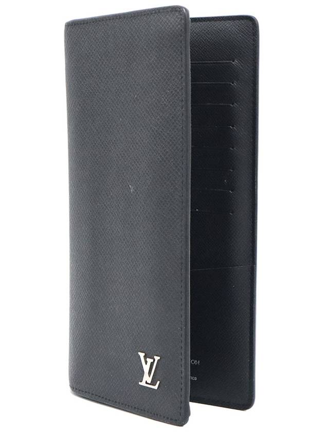 Louis Vuitton M30285 Black Taiga Leather Brazza Wallet Long - LOUIS VUITTON - BALAAN 4