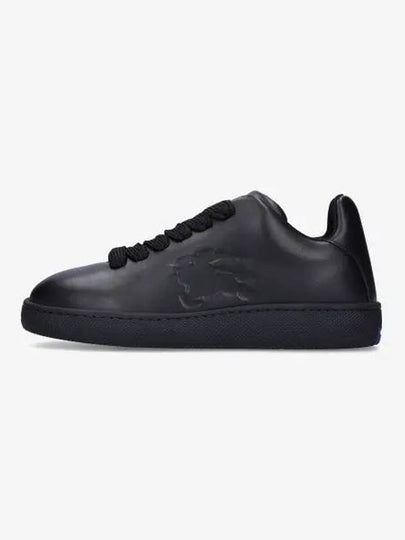 EKD Embossed Logo Leather Low-Top Sneakers Black - BURBERRY - BALAAN 2