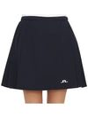 Women's SIERRA Pleated Skirt Navy - J.LINDEBERG - BALAAN 7