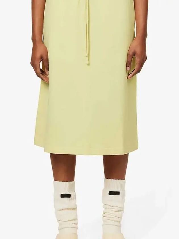 Essential Women's Canary Cotton Midi H-Line Skirt Yellow - FEAR OF GOD - BALAAN 4