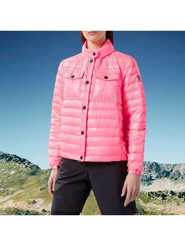 Women's Vinzier Short Down Jacket Pink - MONCLER - BALAAN 4