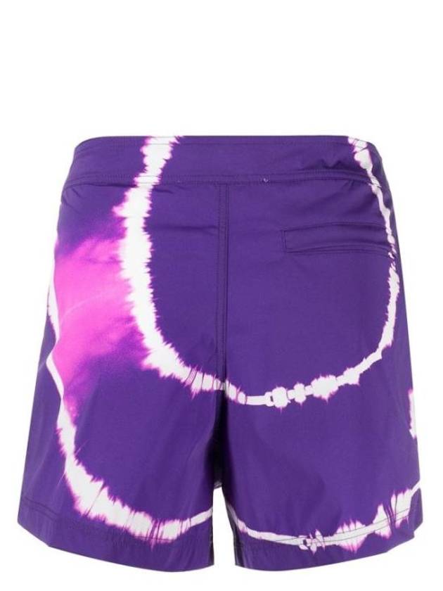 Tie-Dye Print Shorts Purple - OFF WHITE - BALAAN 3