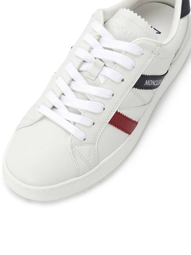 Men's Monaco Trainer Low Top Sneakers White - MONCLER - BALAAN 8