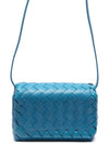 Mini Intrecciato Cross Bag Blue - BOTTEGA VENETA - BALAAN 3