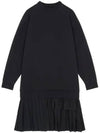 Layered Flare Hem Cotton Midi Dress Black - MAISON MARGIELA - BALAAN 2