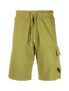 Men's Lens Patch Cargo Shorts Green - CP COMPANY - BALAAN 3